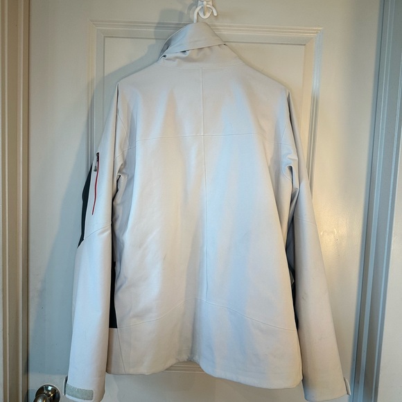 Patagonia Powder Bowl Insulated Lt Grey/Drk Grey Red Trim Gortex Jacket,Medium - Picture 9 of 11